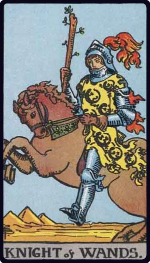 Knight of Wands tarot card