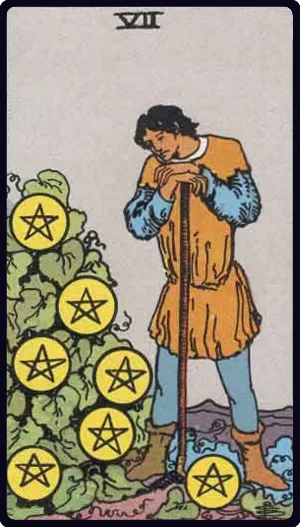 Seven of Pentacles tarot card