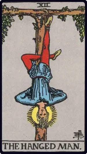 The Hanged Man tarot card