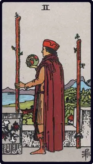 Two of Wands tarot card