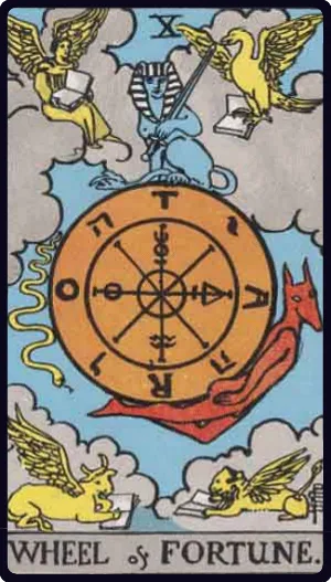 Wheel of Fortune tarot card