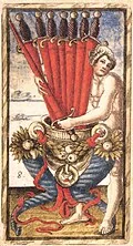 Eight of Batons in Sola Busca