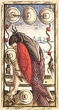 Five of Coins in Sola Busca
