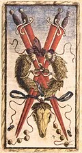Four of Batons in Sola Busca