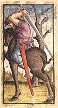 Knight of Batons in Sola Busca