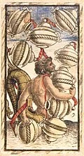 Nine of Cups in Sola Busca