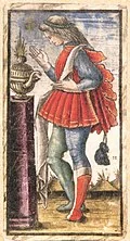Page of Cups in Sola Busca