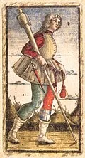 Page of Swords in Sola Busca
