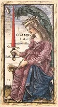 Queen of Batons in Sola Busca
