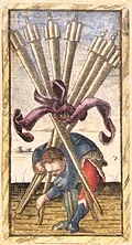 Seven of Swords in Sola Busca