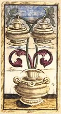Three of Cups in Sola Busca