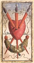 Three of Batons in Sola Busca