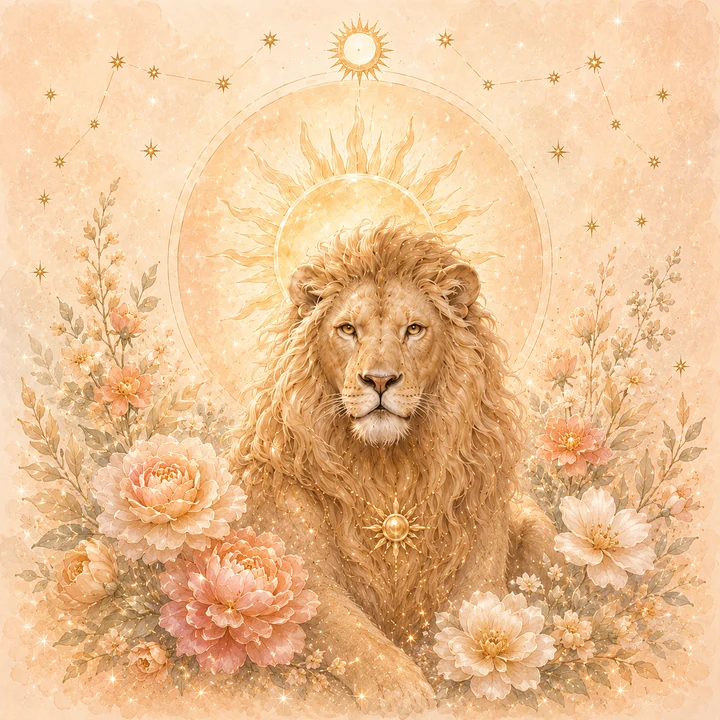 Leo zodiac sign illustration