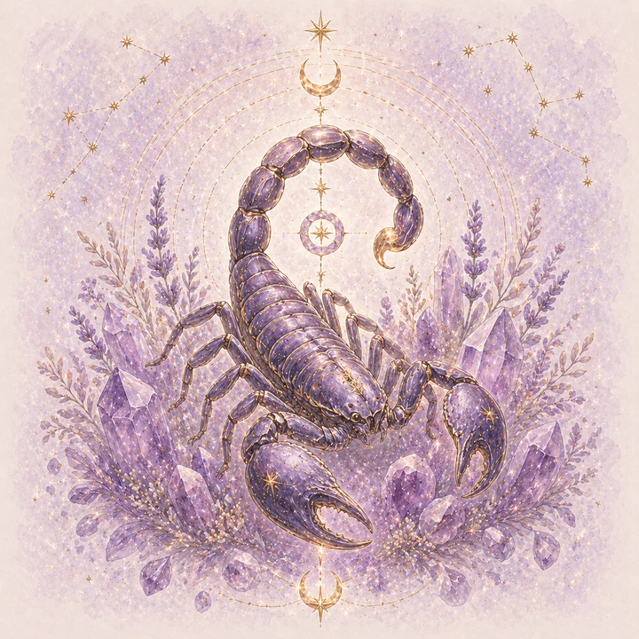 Scorpio zodiac sign illustration